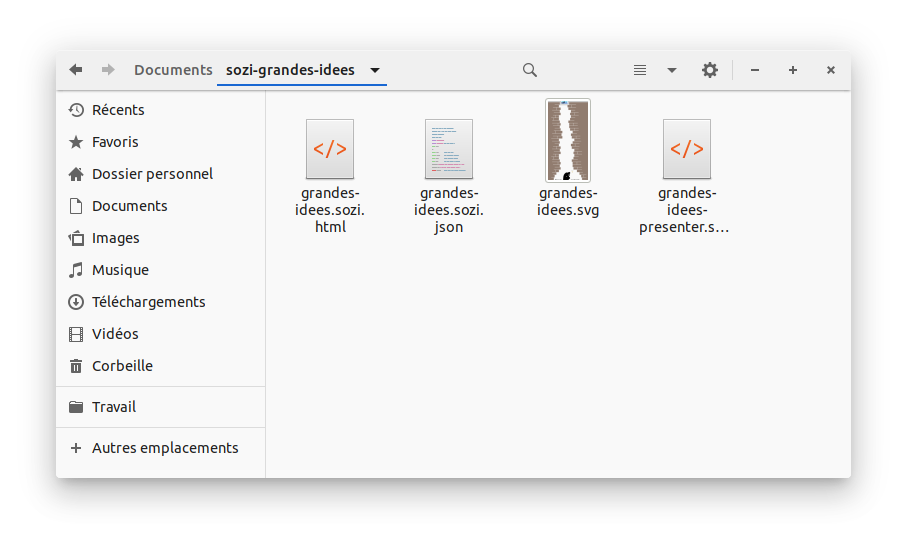 Le contenu final du dossier sozi-grandes-idees